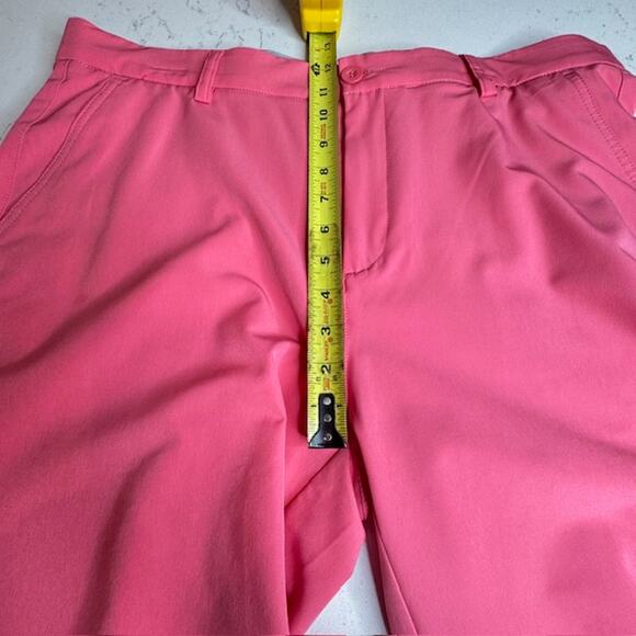 Hreski Mens Performance Golf Shorts Rose Size 36 Button Front With Pockets - Picture 7 of 8